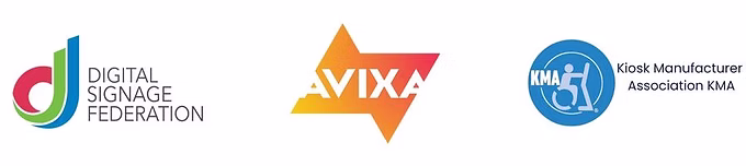 Certificaciones: AVIXA, Digital Signage Federation, Digital Signage Latinoamérica, KMA